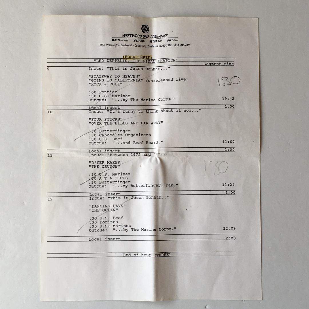 激レア オリジナル US Radio Disk LED ZEPPELIN 6CD