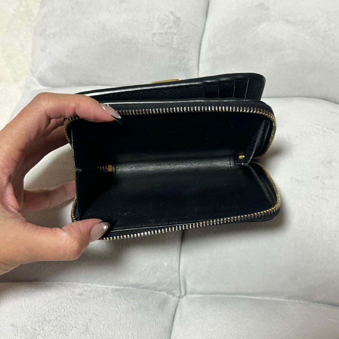 サンローラン YSL 折り財布　ラージジップウォレット