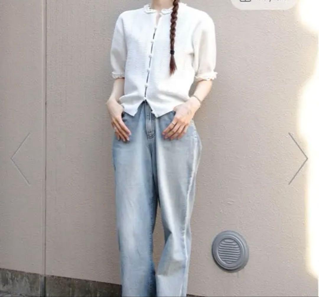 タグありshinzone2026ss メッシュクロシェカーディガン完売品