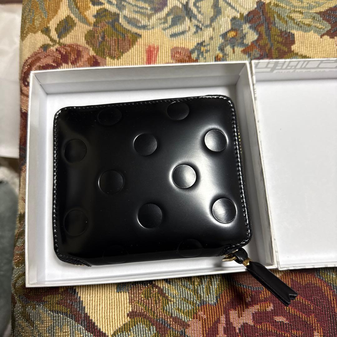 コムデギャルソン　レザー　ドット　折り財布