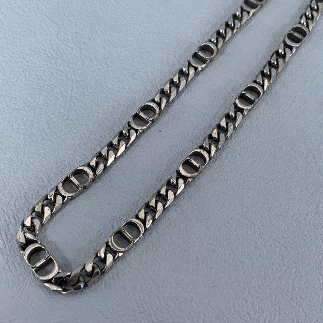 ディオール Dior シルバー ネックレス 喜平 アイコン CD