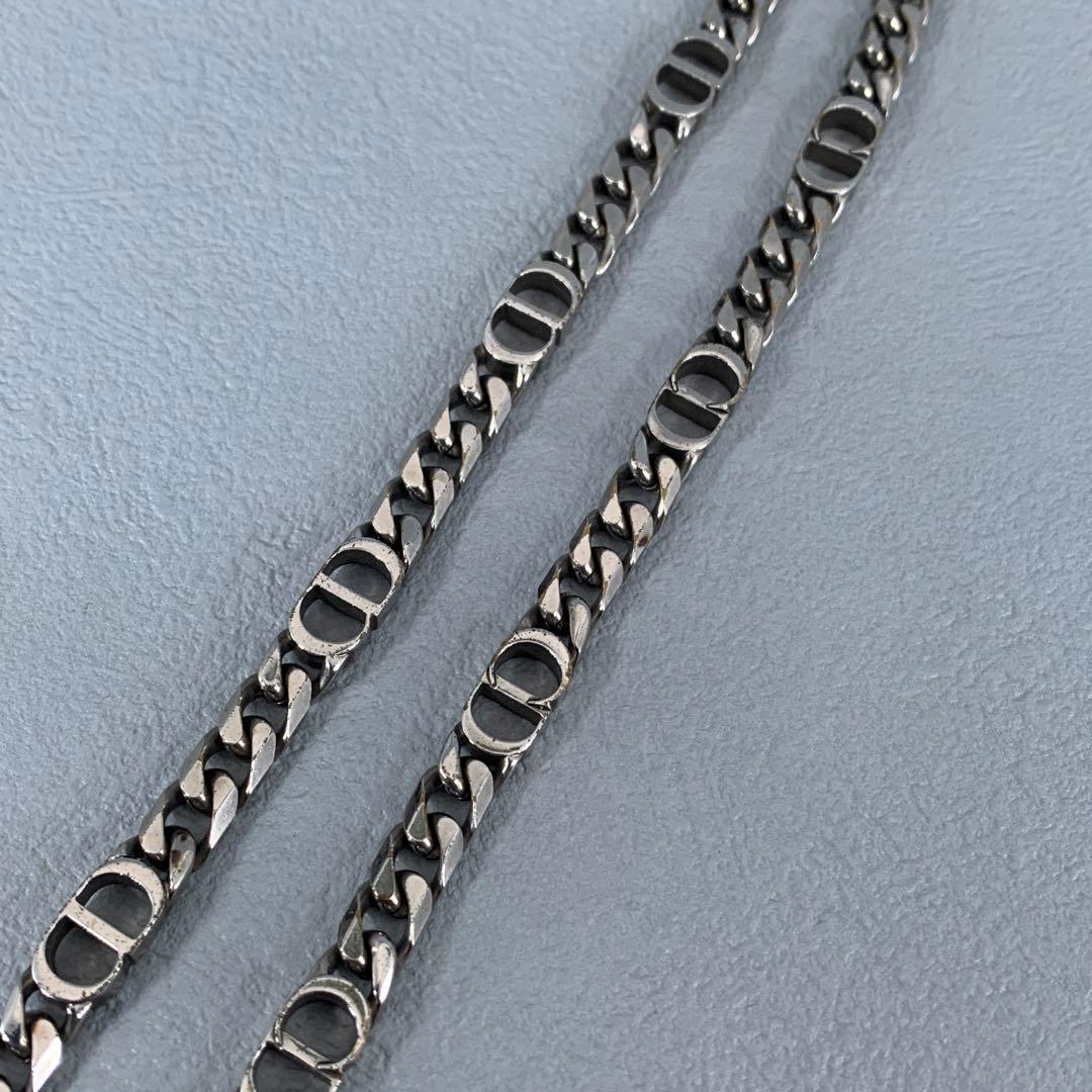 ディオール Dior シルバー ネックレス 喜平 アイコン CD
