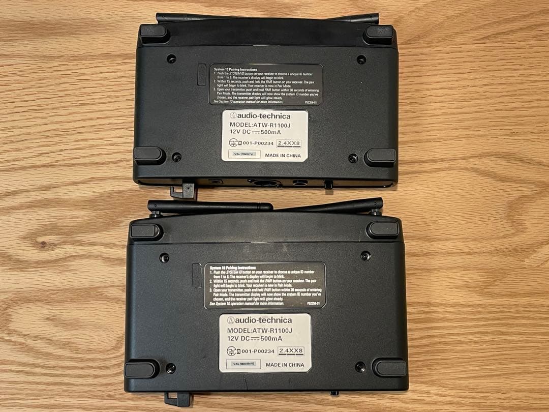 ワイヤレスマイク レシーバー ATW-R1100J（2個セット）