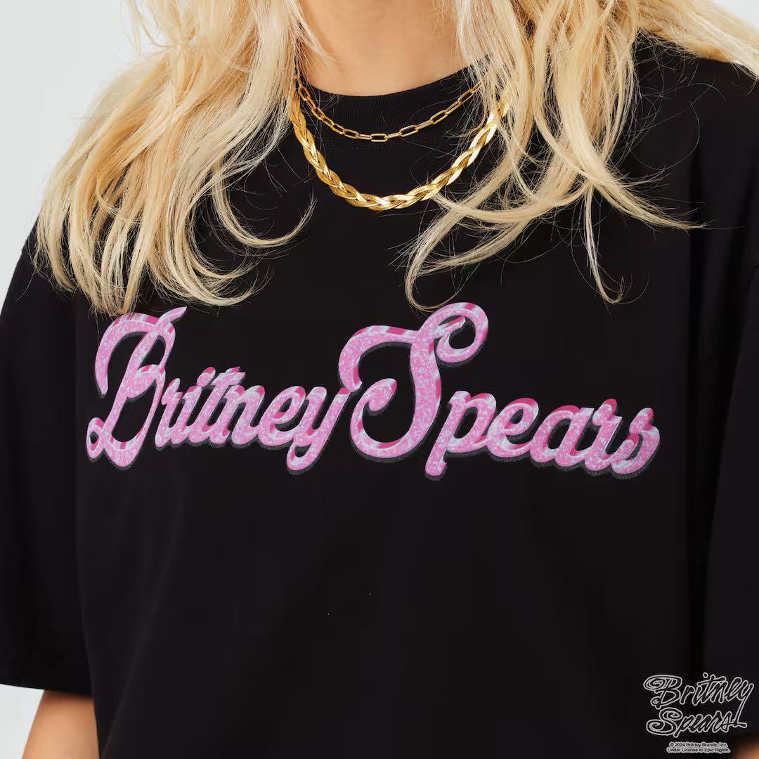 【中西裕之】Britney Spears printTシャツ 黒