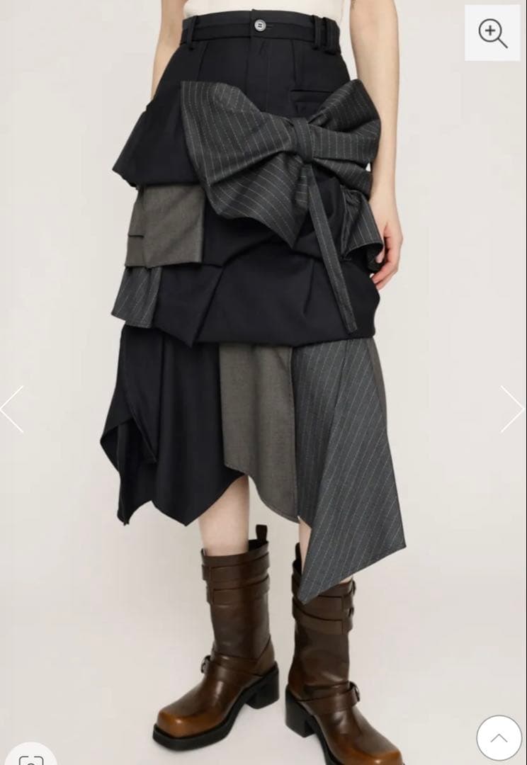 SLY MANNISH DESIGN スカート　異素材ミックス