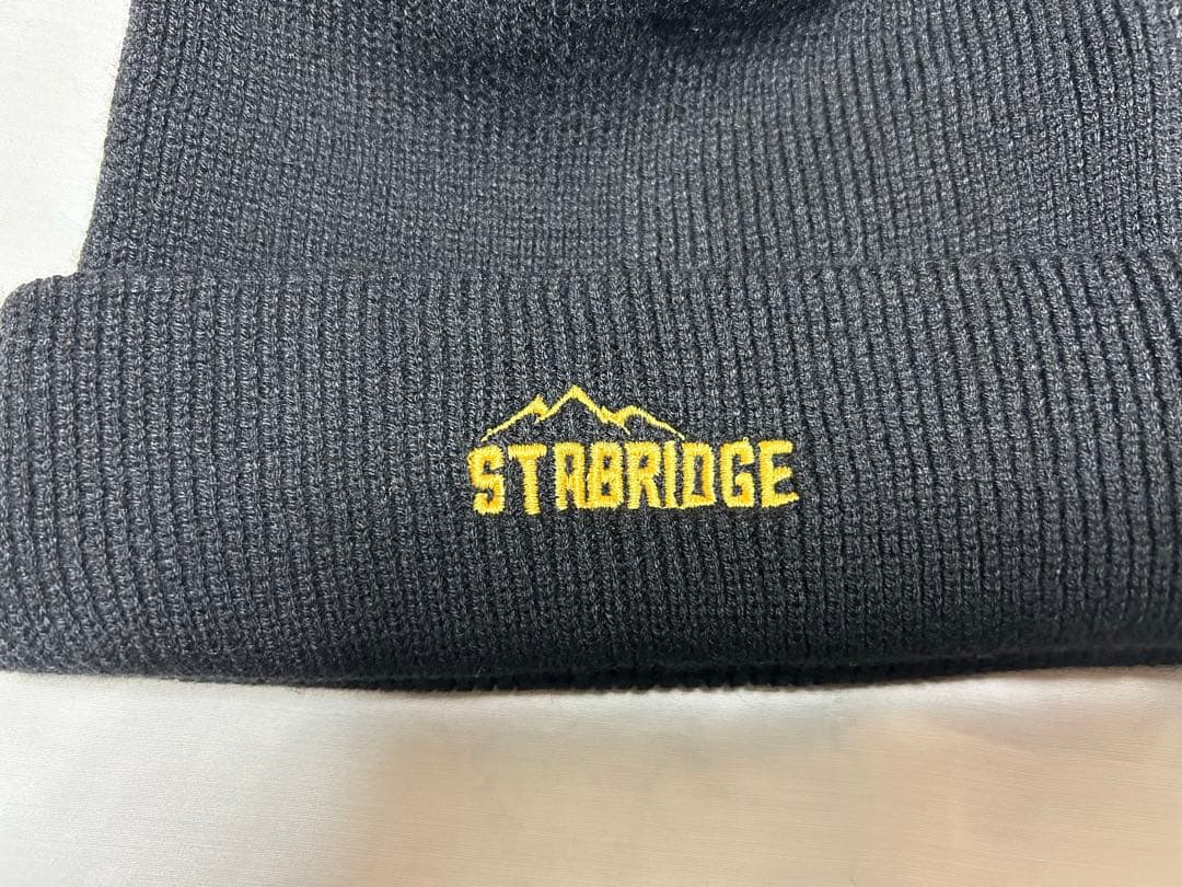 新品　STABRIDGE ビーニー　黄色刺繍