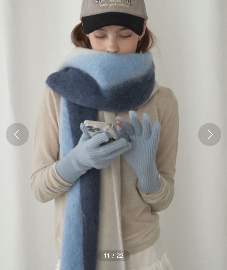 GIUNON gradation scarf /グラデーションマフラー タグ付き