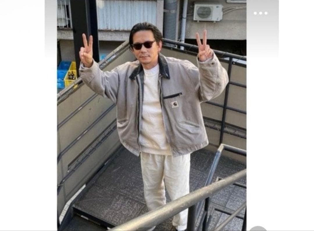 USA製 Carhartt デトロイトジャケット グレー フェード 野村訓一