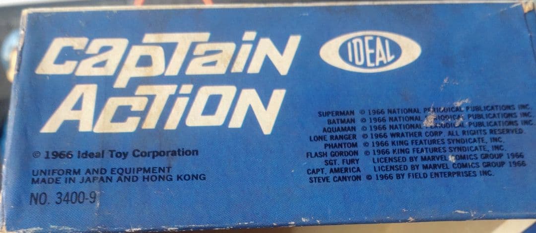 希少/IDEL/Captain Action フィギュア(備品・箱付)昭和レトロ