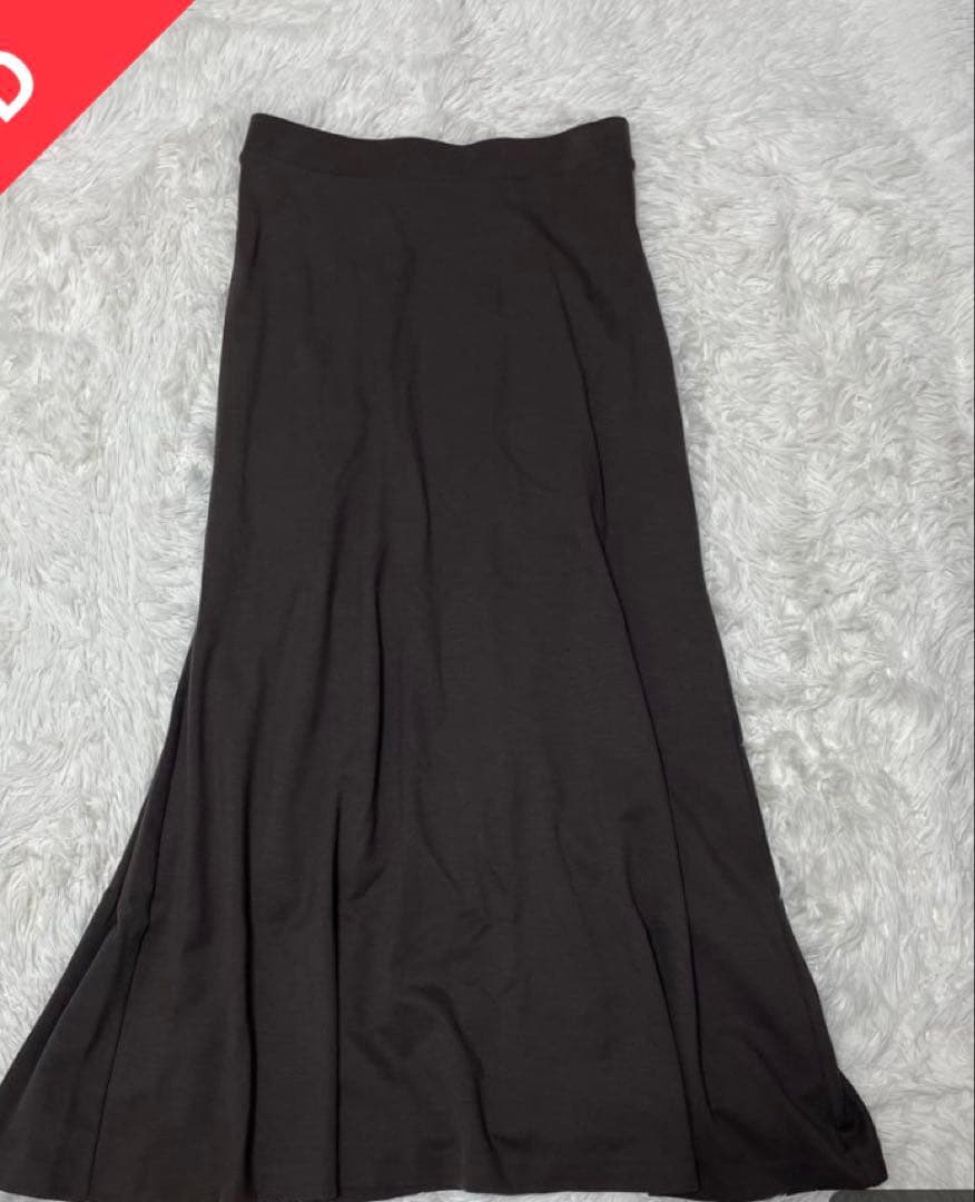 ドゥーズィエムクラス New Jersey Flare スカート 36 ブラウン