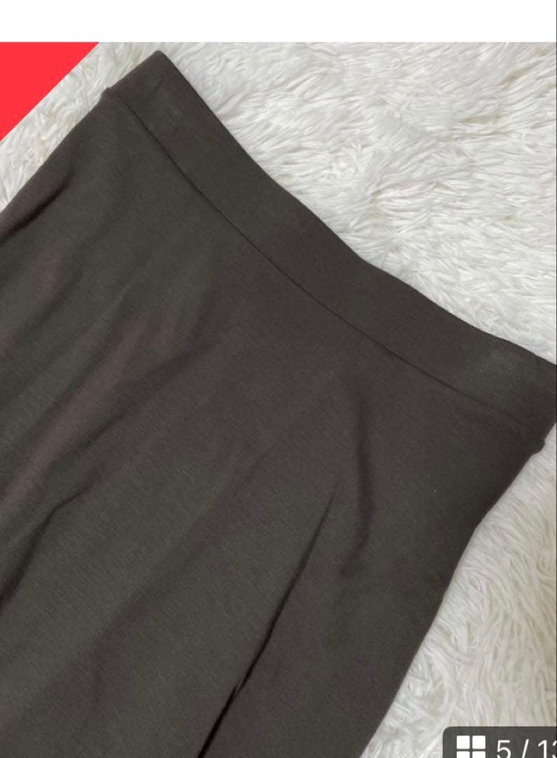 ドゥーズィエムクラス New Jersey Flare スカート 36 ブラウン