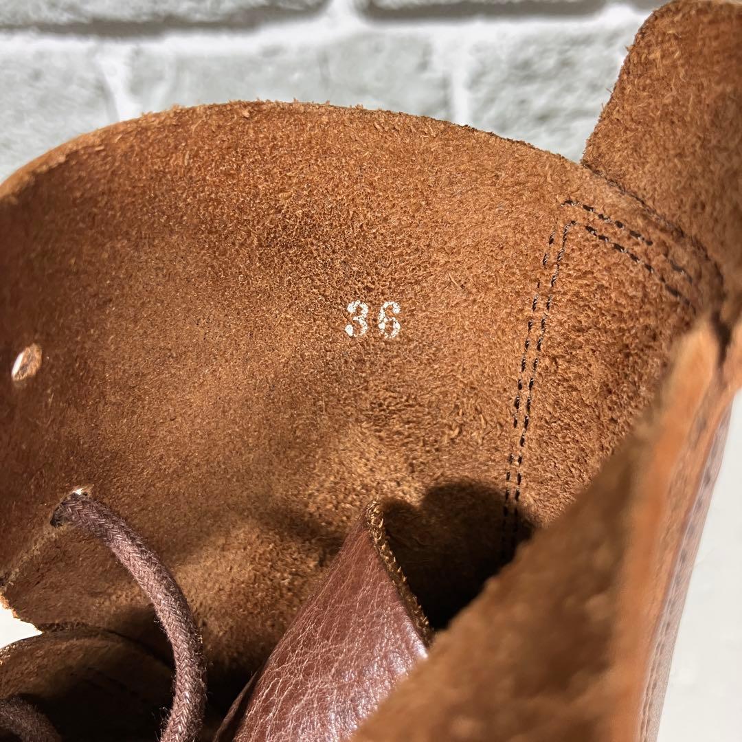 【美品】trippen レースアップブーツ ノマド サイズ36 23.0cm 茶