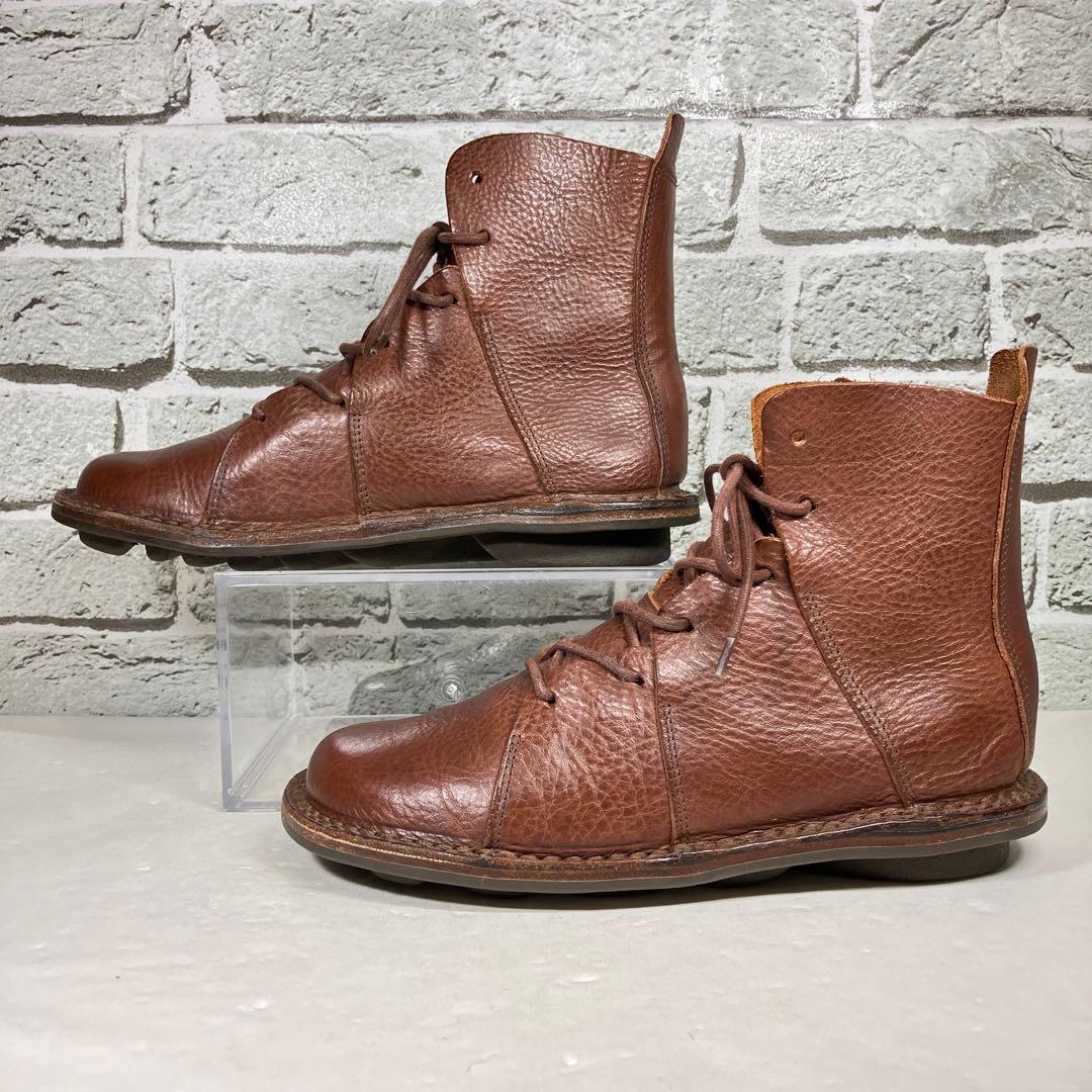 【美品】trippen レースアップブーツ ノマド サイズ36 23.0cm 茶