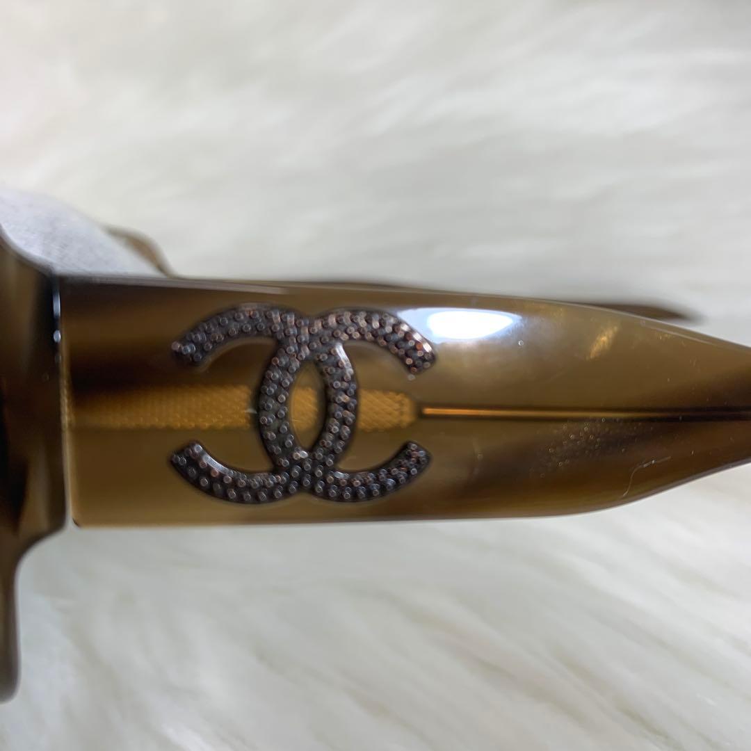 CHANEL ブラウンサングラス5102ココマーク、ケース付き