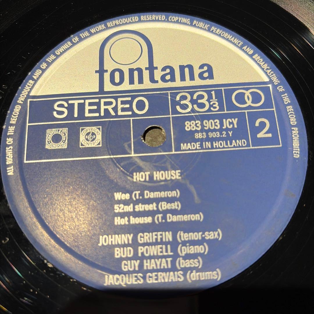[レコード] bud powell hot house LP