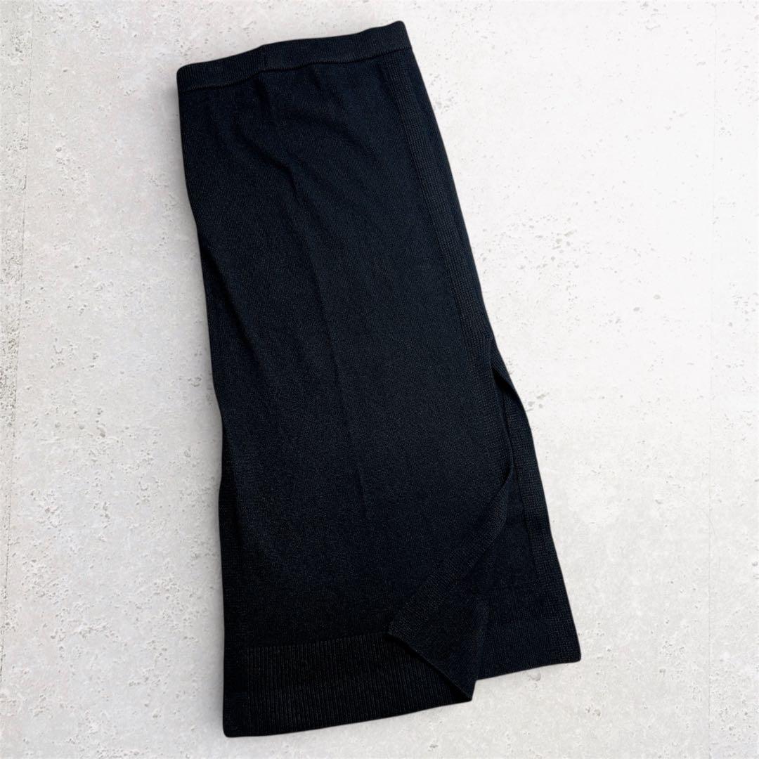 ドゥーズィーエムクラス　24AW OLBIA スリット スカート　黒　３６