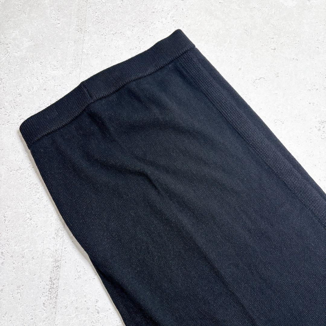 ドゥーズィーエムクラス　24AW OLBIA スリット スカート　黒　３６