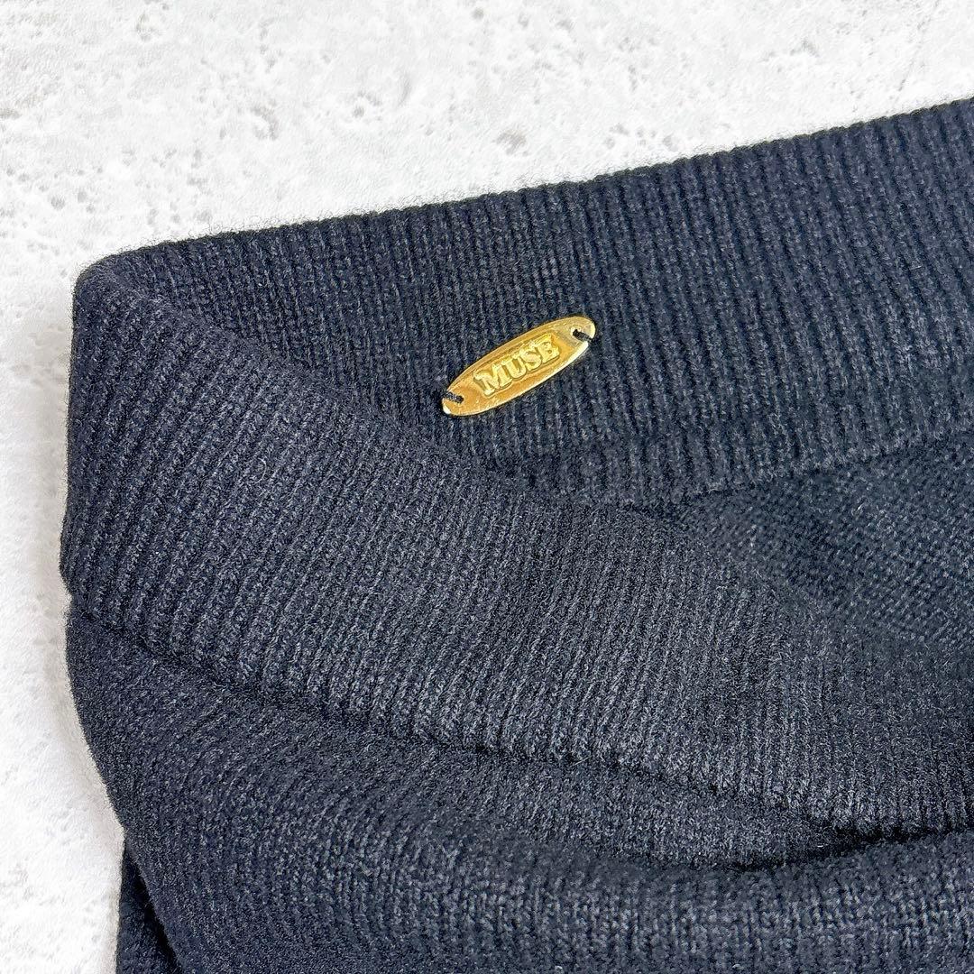 ドゥーズィーエムクラス　24AW OLBIA スリット スカート　黒　３６