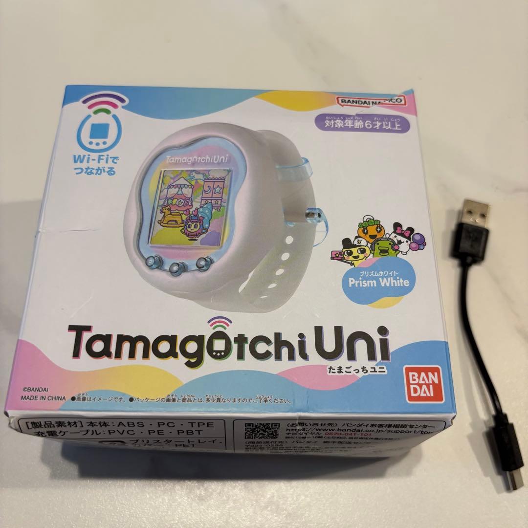 【中古】Tamagotchi Uni Prism White たまごっちユニ