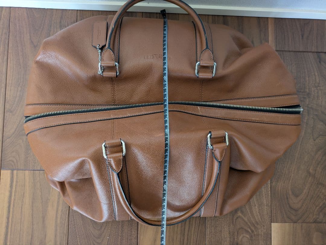 【美品】COACH ブラウンレザー ボストンバッグ