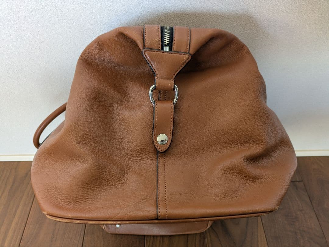 【美品】COACH ブラウンレザー ボストンバッグ