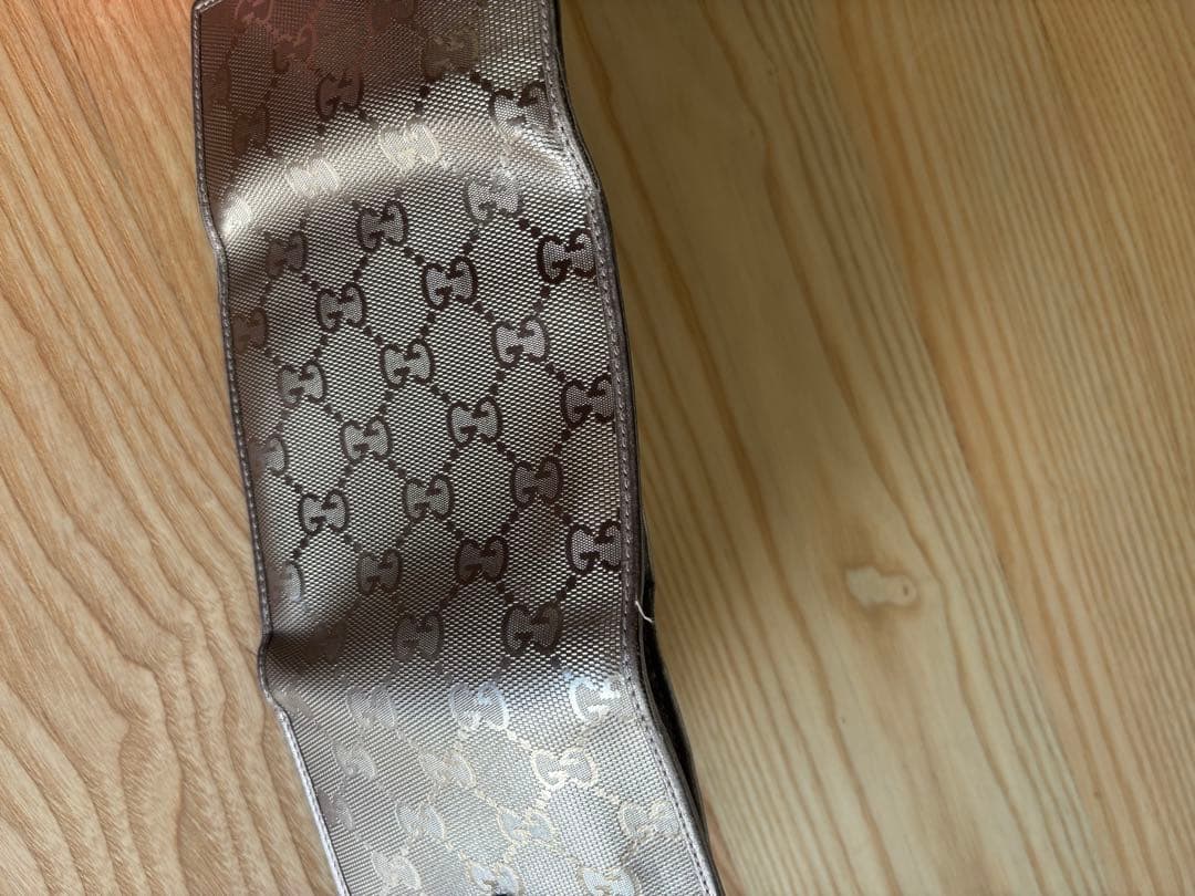 GUCCI グッチ ゴールド 三つ折り財布 箱付き