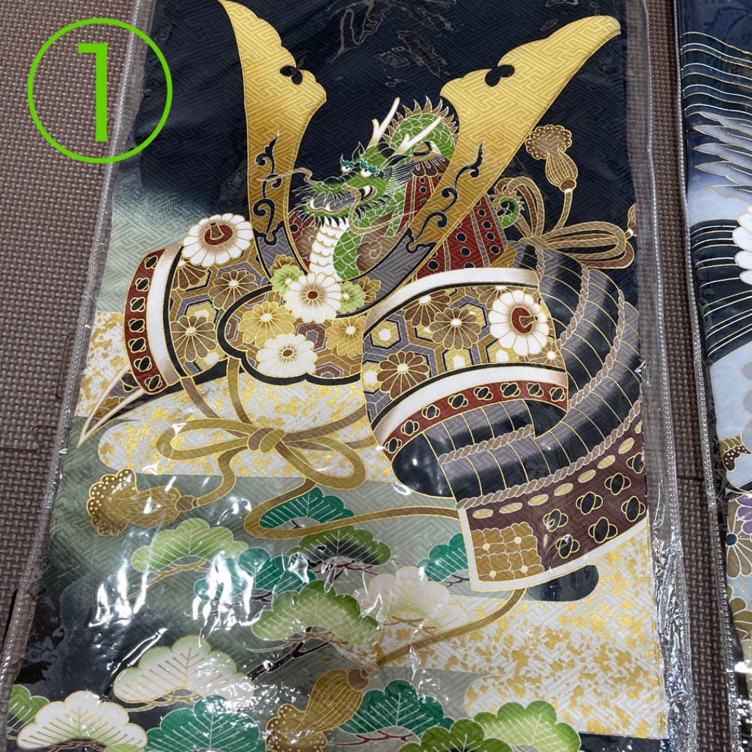 お宮参り 着物 正絹 男の子　兜