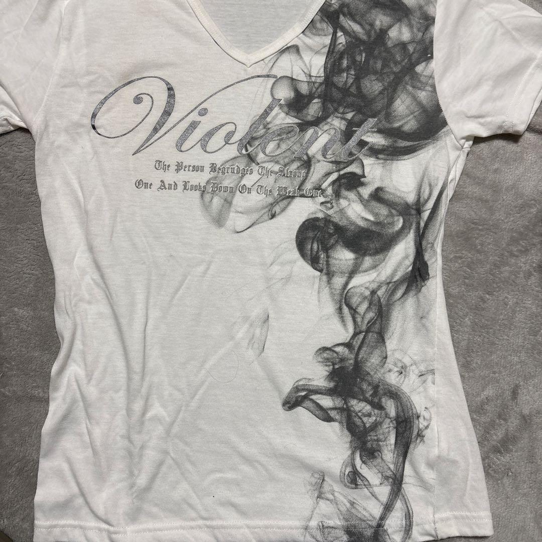 archive Vネック デザインTシャツ y2k vkeiお兄系