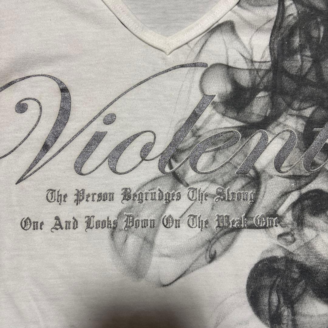 archive Vネック デザインTシャツ y2k vkeiお兄系