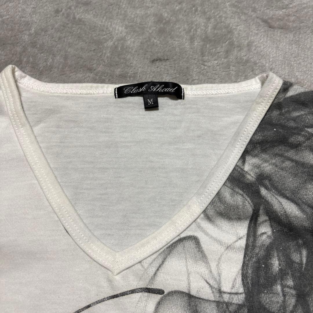 archive Vネック デザインTシャツ y2k vkeiお兄系