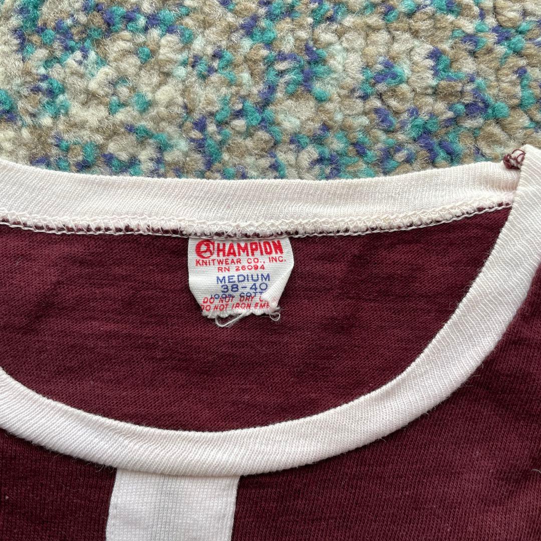 Gaston College チャンピオン　ランタグ　usa製 60s 70s