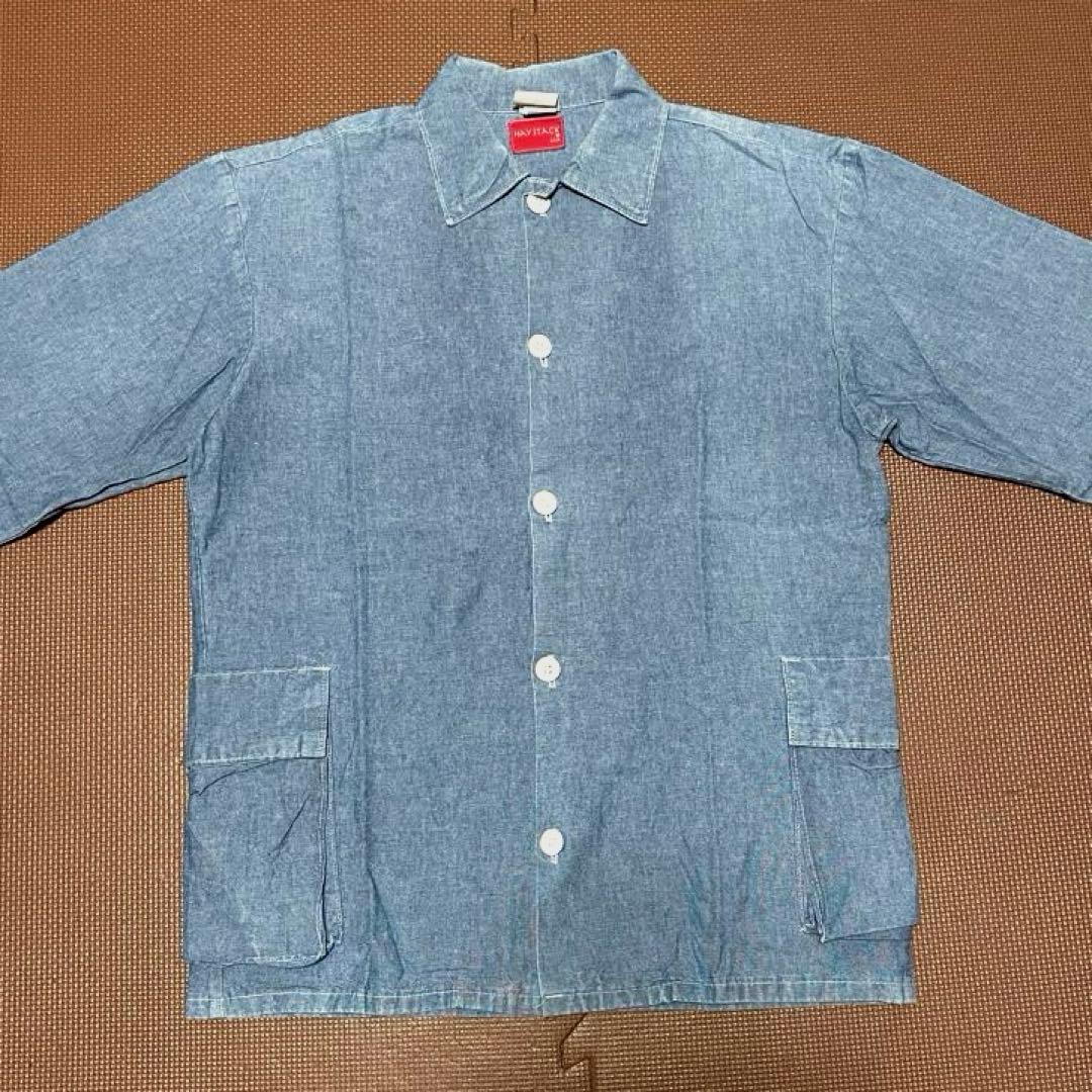 USA製 HAYSTACK シャンブレー カバーオール ジャケット