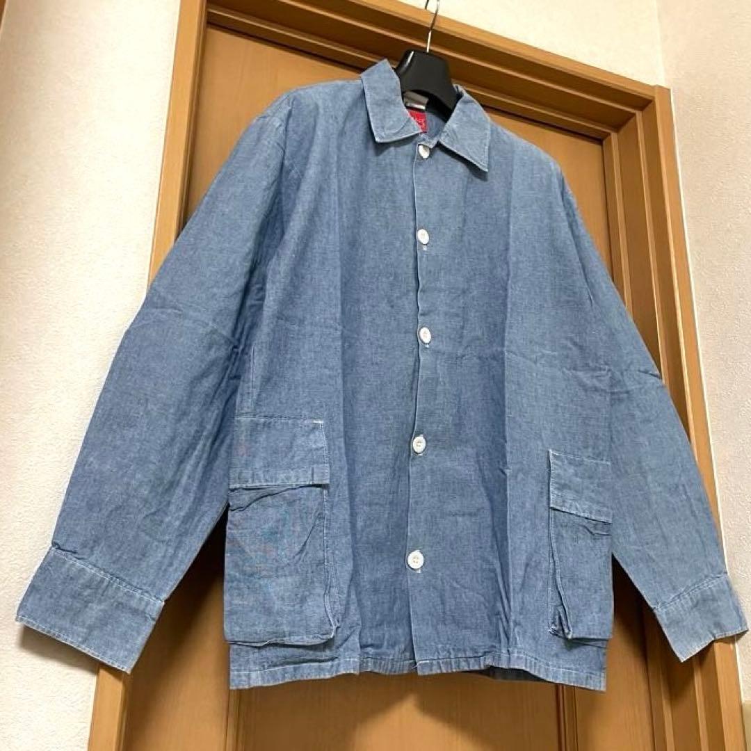 USA製 HAYSTACK シャンブレー カバーオール ジャケット