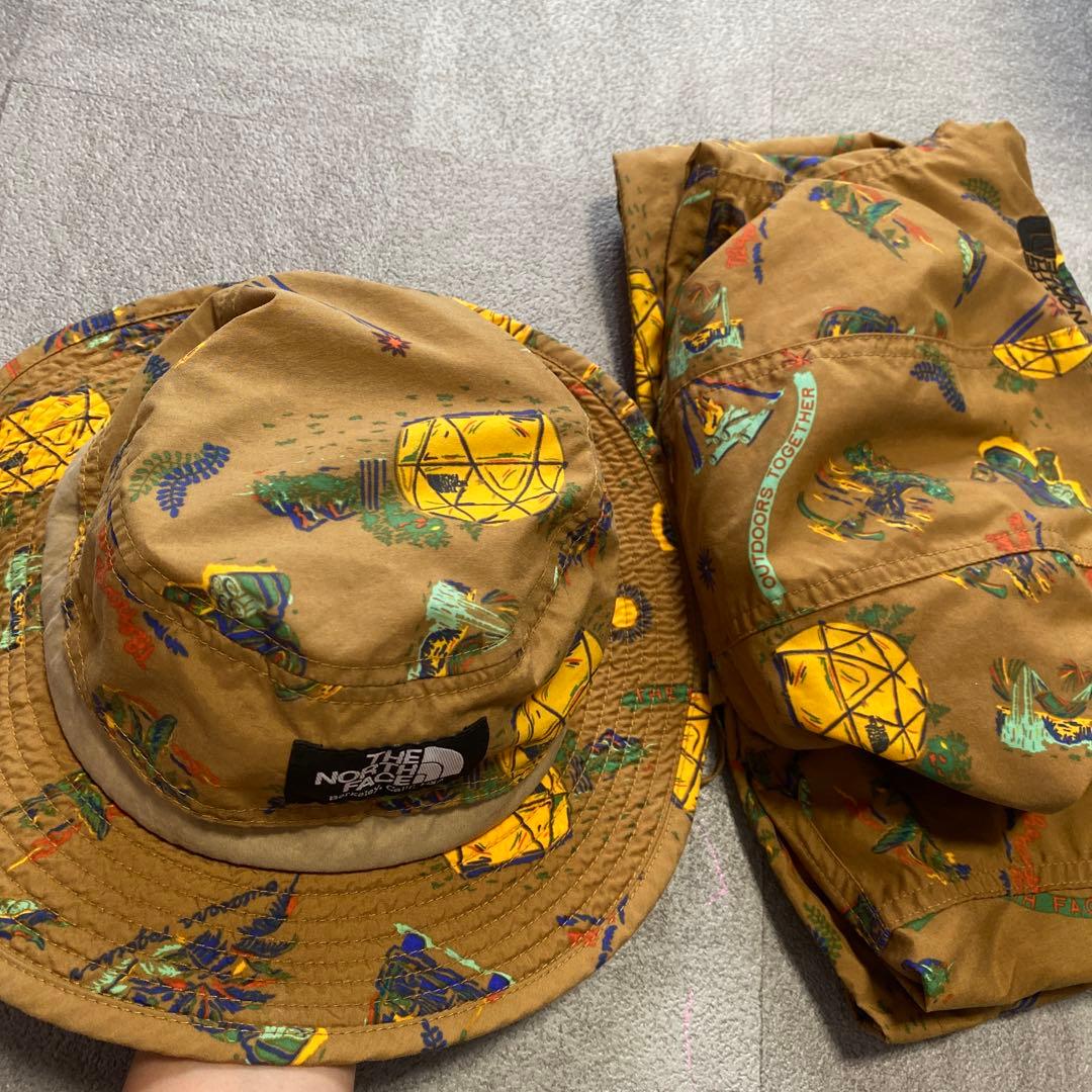 THE NORTH FACE 美品アウトドア柄ジャケットと中古ハットセット