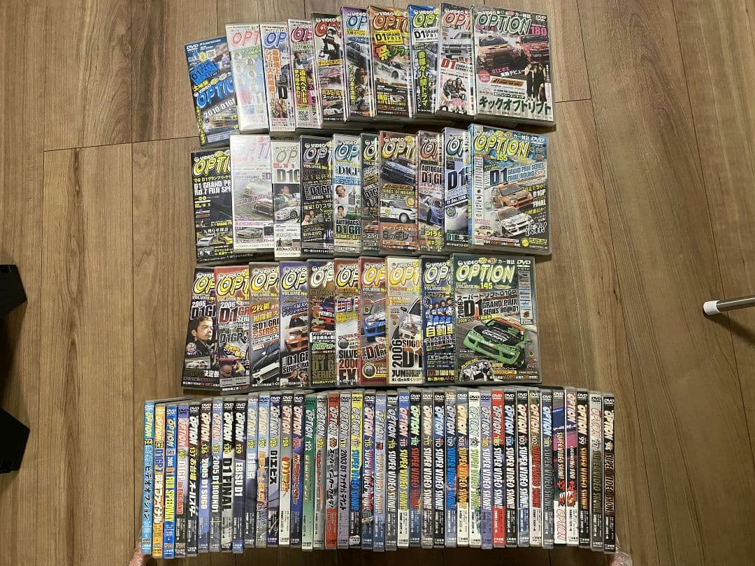 OPTION DVD D1セット まとめ売り 70本　オプション ドリフト　車