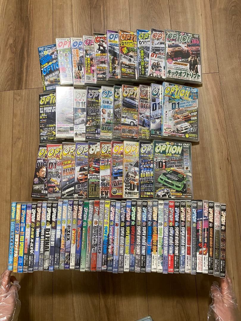 OPTION DVD D1セット まとめ売り 70本　オプション ドリフト　車