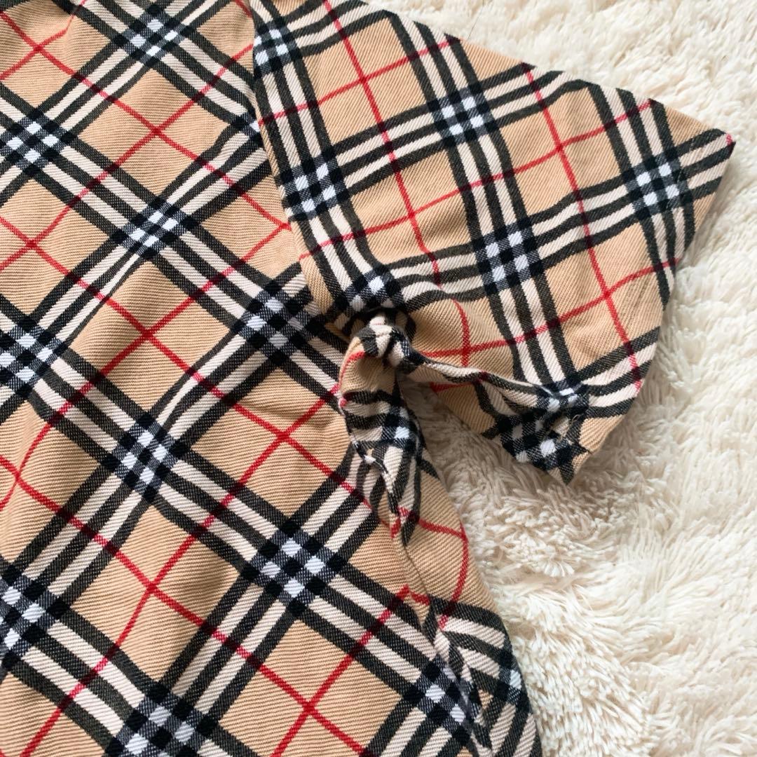 【美品】バーバリー ロンドン ノバチェック ポロシャツ ボタンシャツ F
