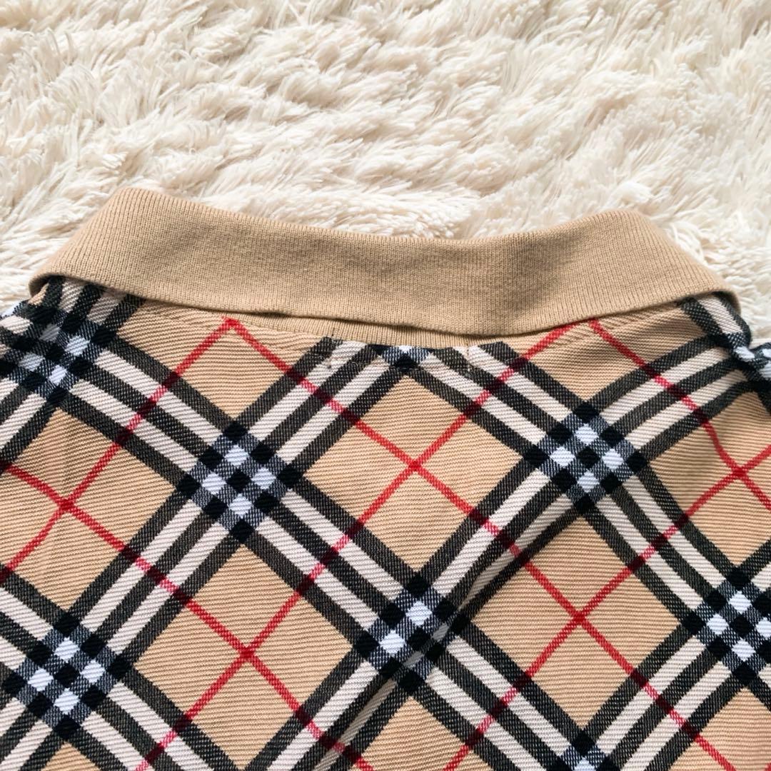 【美品】バーバリー ロンドン ノバチェック ポロシャツ ボタンシャツ F