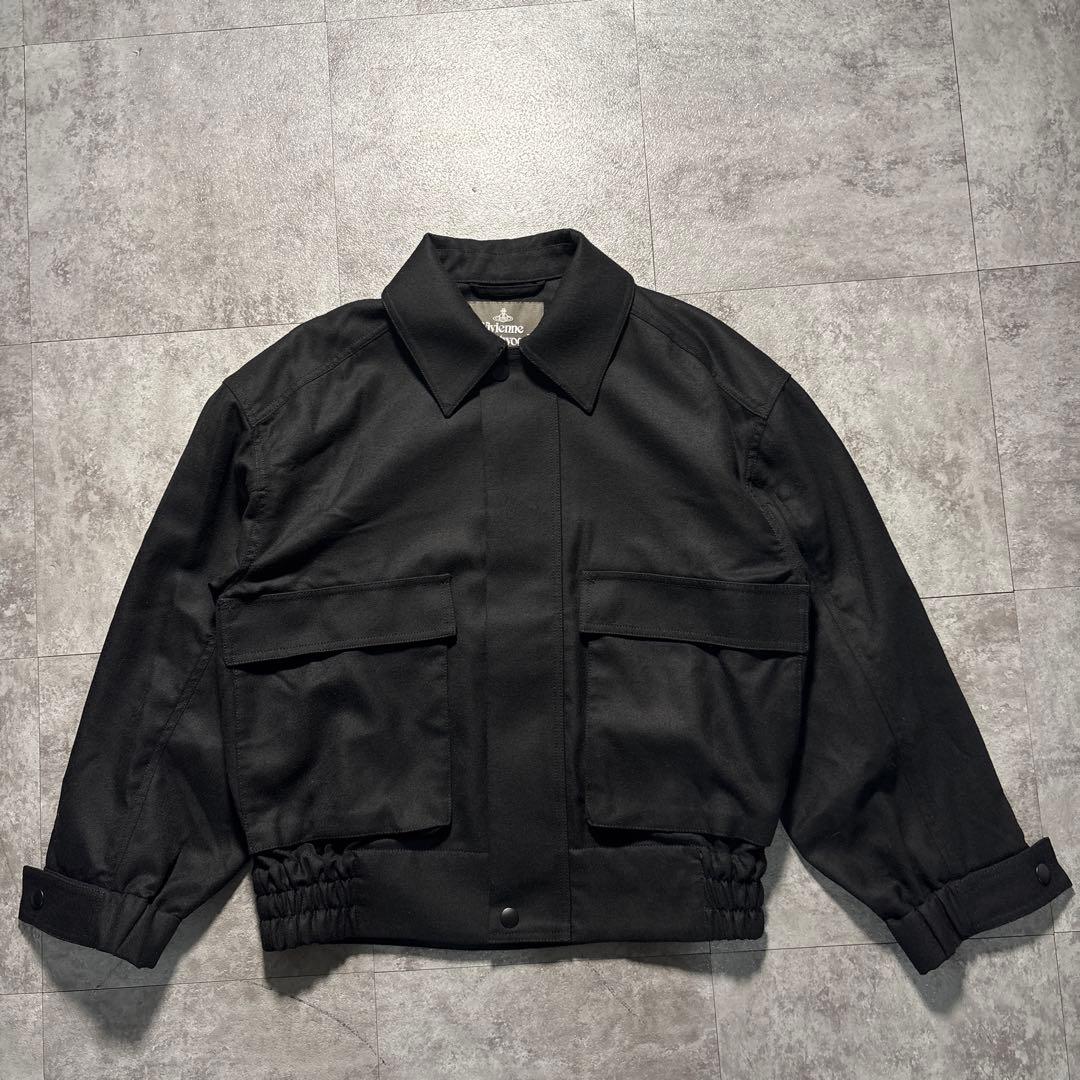 極美品　Vivienne LILY ボンバージャケット　A-2 短丈　ブラック