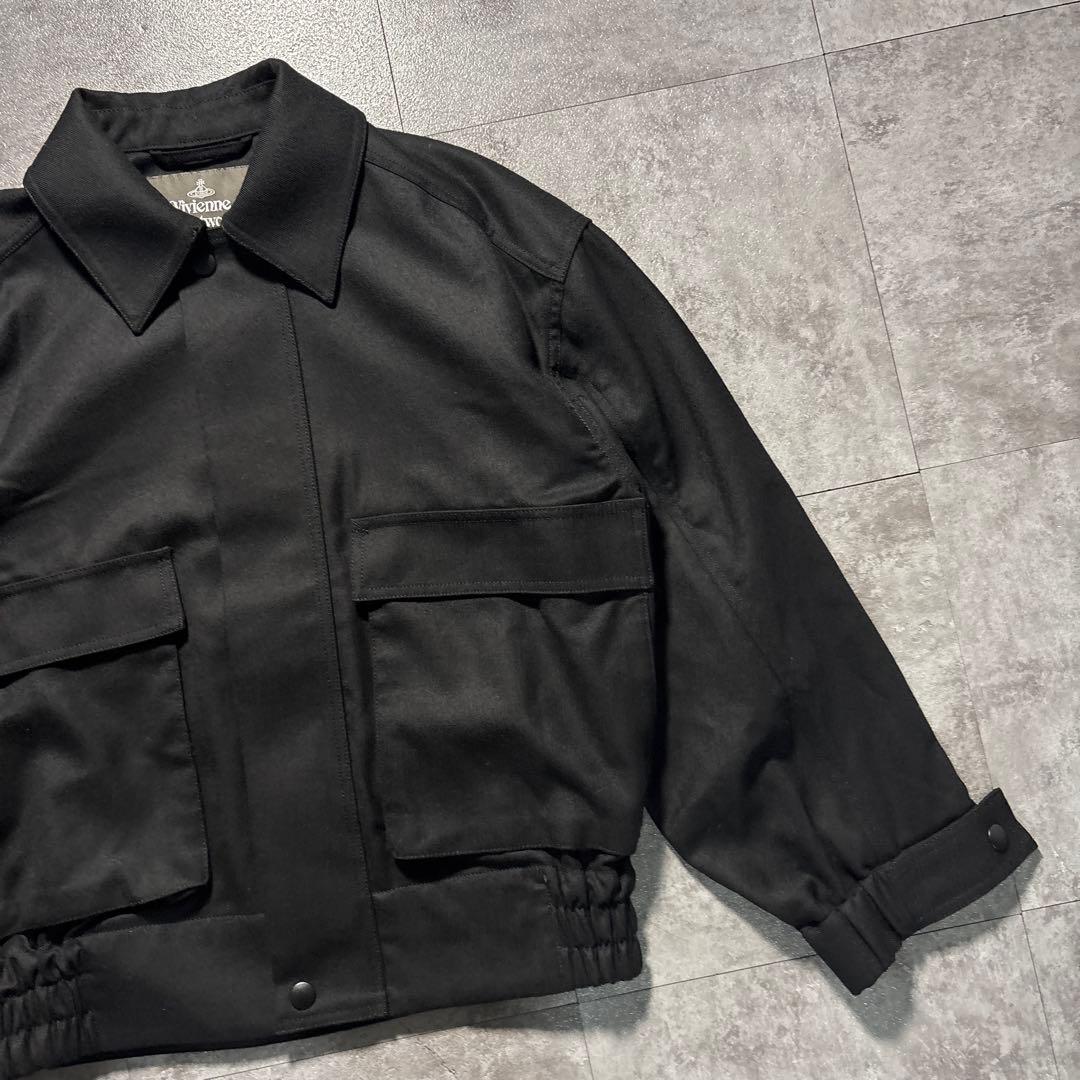 極美品　Vivienne LILY ボンバージャケット　A-2 短丈　ブラック