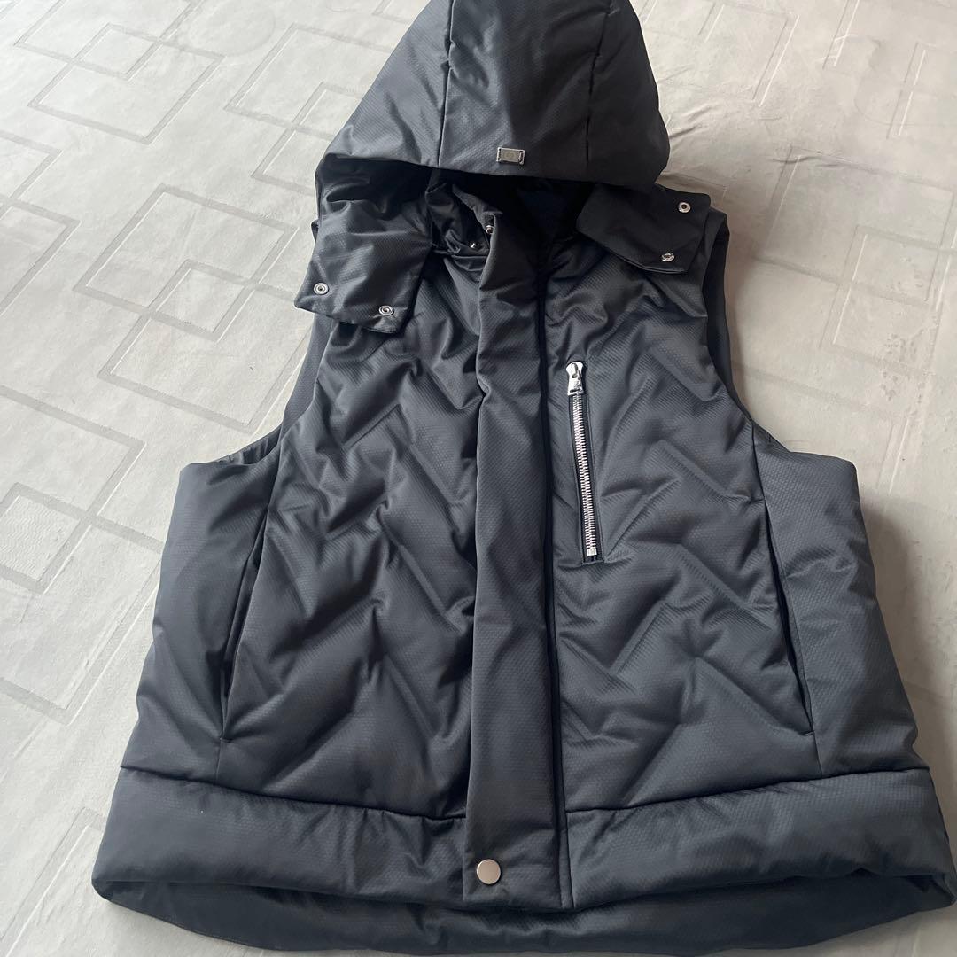 comme ca men シームレスダウン フーディーベスト L