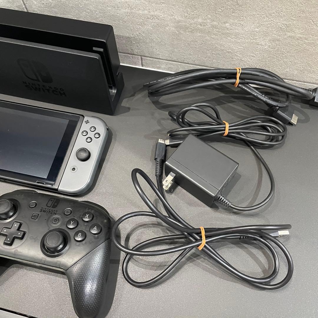 Nintendo Switch 本体 グレー セット プロコン付