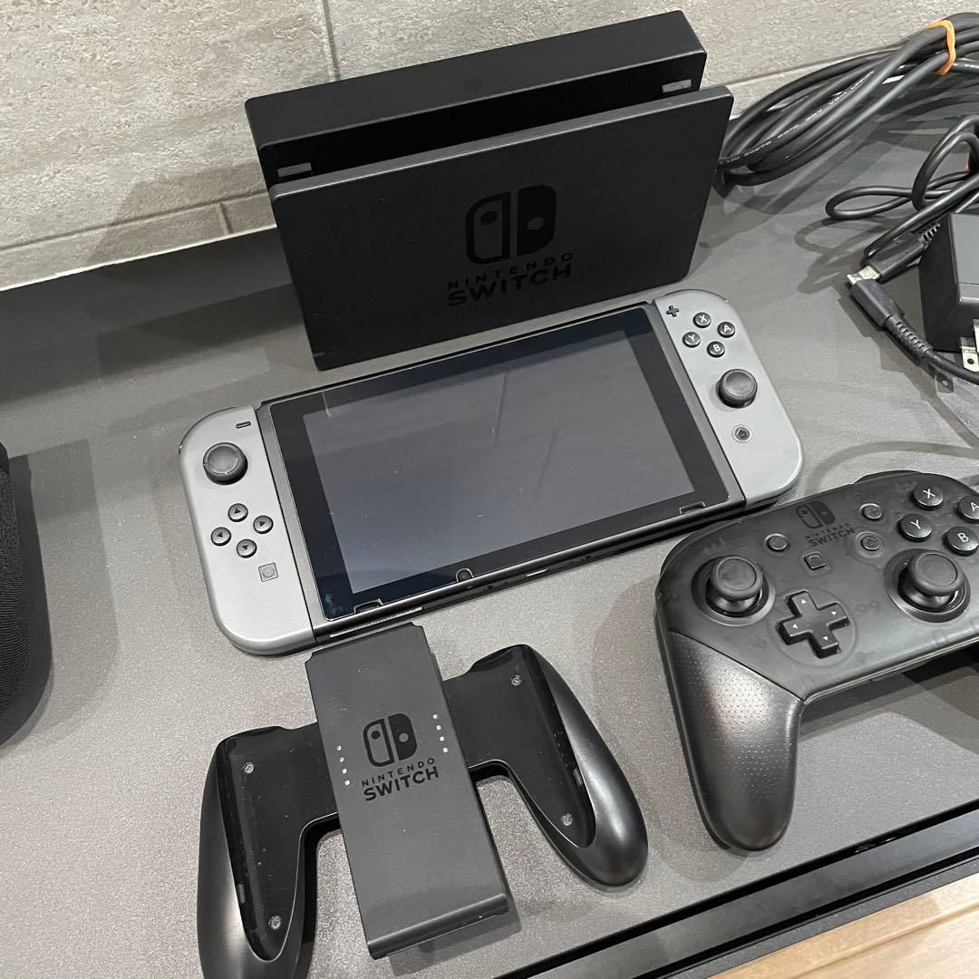 Nintendo Switch 本体 グレー セット プロコン付
