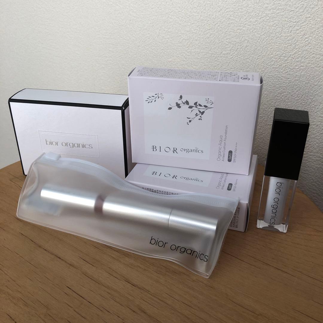 BIORオーガニックアクア エアレスクッションファンデ、 リフィル＆パフ＋ケース