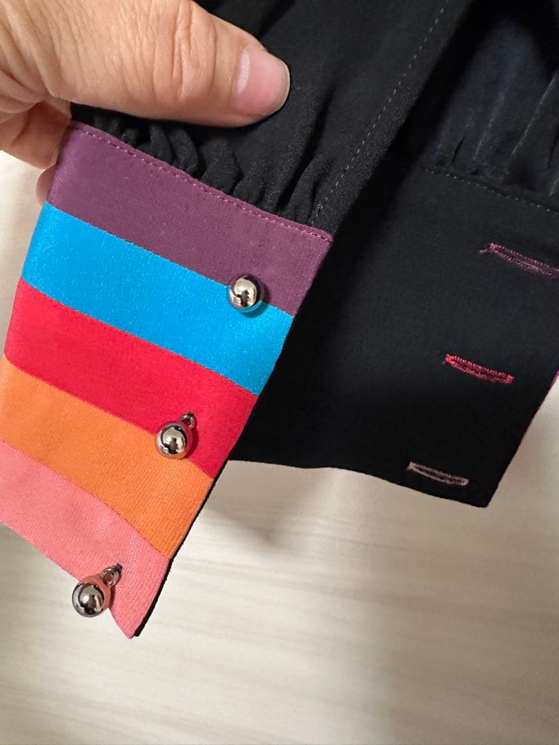 Paul Smith Vネックひざ丈ワンピース ポールスミス 長袖　クリスマス