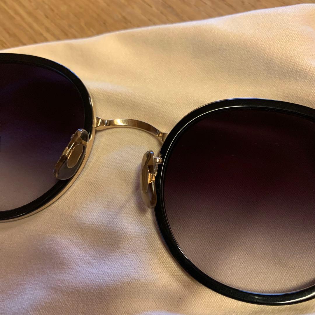 美品★Oliver Peoples★ラウンドサングラス ブラック