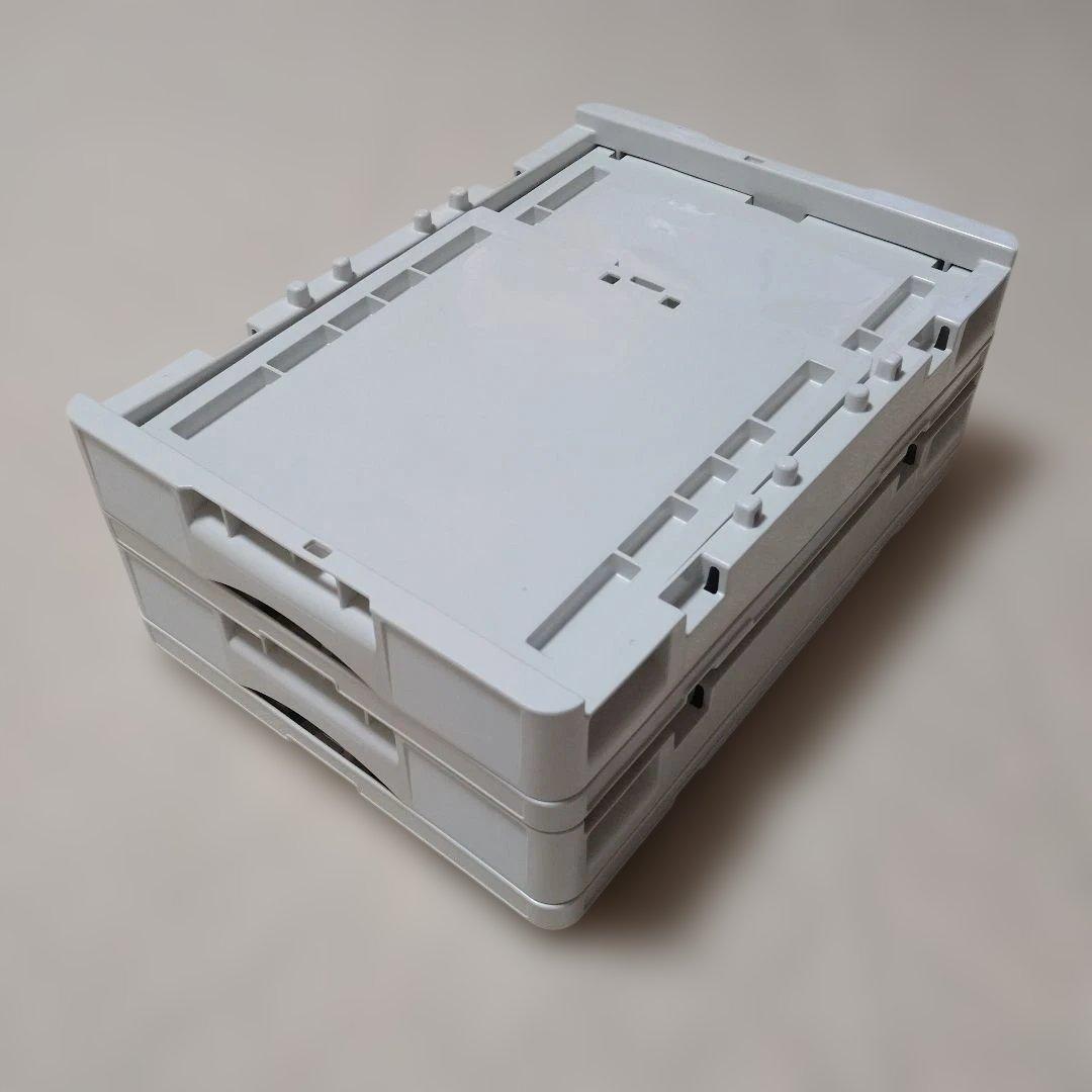 【美品】無印良品 折りたたみコンテナ 窓付き50L×1 20L×2 3個セット