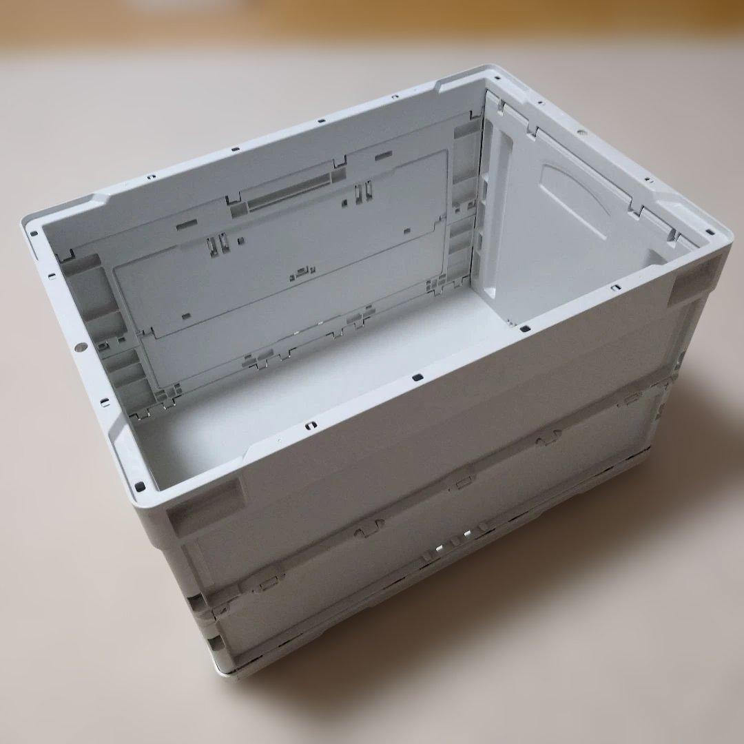 【美品】無印良品 折りたたみコンテナ 窓付き50L×1 20L×2 3個セット