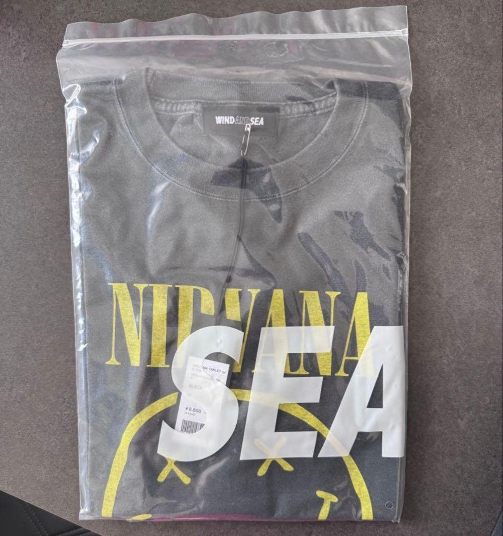 WIND AND SEA × Nirvana TEE Black ニルヴァーナ