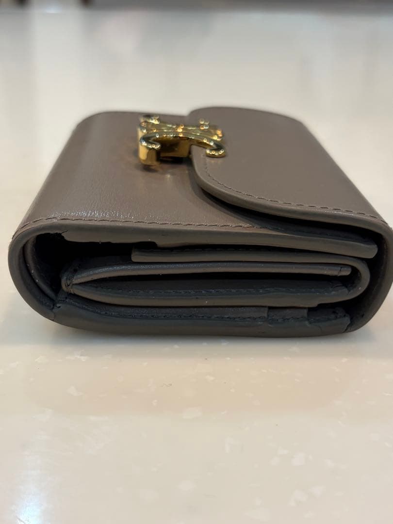 セリーヌ CELINE トリオンフ コンパクト ウォレット 三つ折り 財布